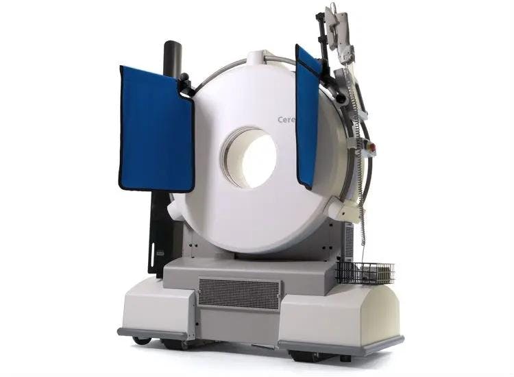 CereTom от Neurologica – это мобильный низкодозовый 8-ми срезовый компьютерный томограф с выдающимися характеристиками. Благодаря мобильной конструкции, компактным размерам и малому весу (всего 326 кг) и возможности автономного электропитания (аккумуляторы) данный томограф может использоваться для обследования нетранспортабельных пациентов в операционных, реанимациях, машинах скорой помощи, палатах пациента и приемных покоях.
